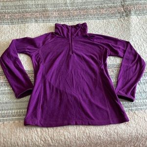 Women’s Purple Fleece Columbia Pull-Over